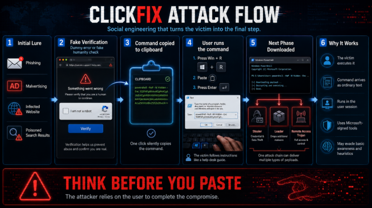 ClickFix: How a Fake Error Turns Users Into Their Own Attackers - ThreatMon