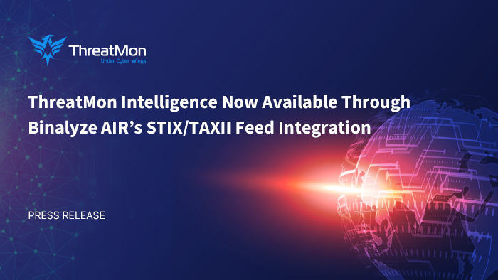 ThreatMon Intelligence Now Available Through Binalyze AIR's STIX/TAXII Feed Integration