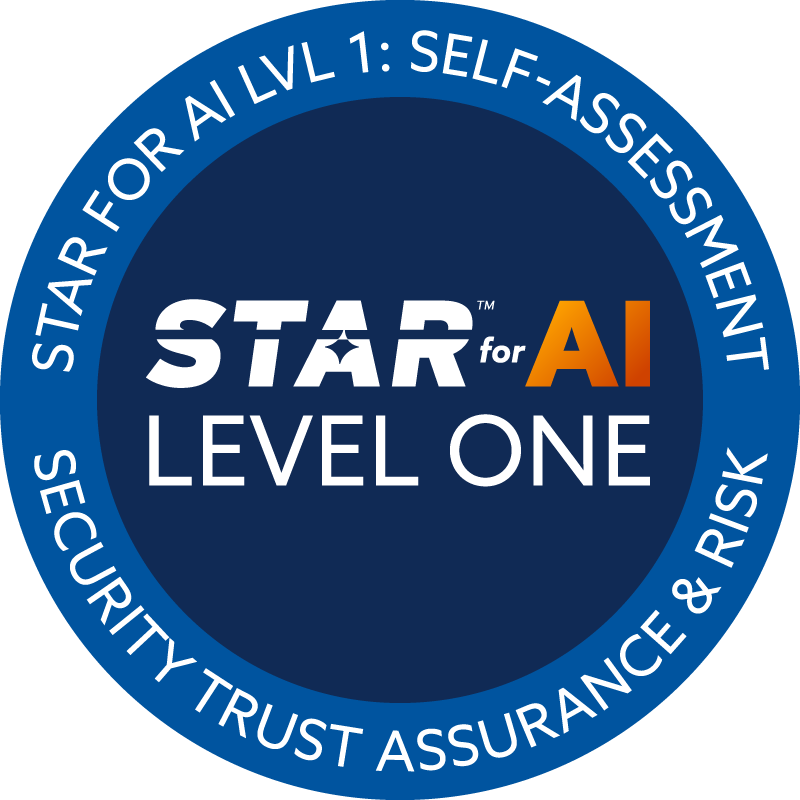 STAR for AI Level One badge